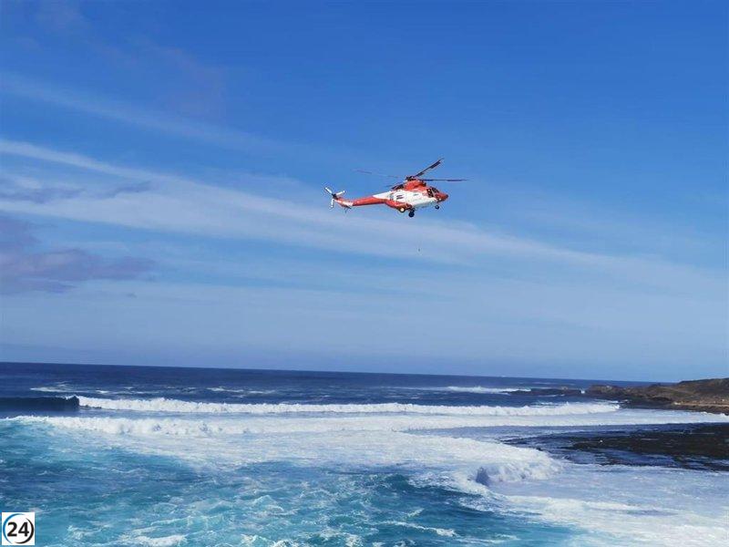 Hombre muere al precipitarse al mar desde acantilados en La Palma