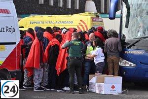 152 migrantes rescatados en Canarias en tres embarcaciones durante la madrugada.