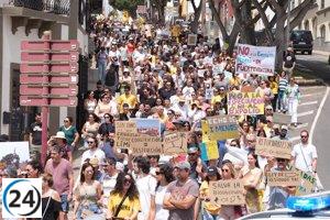 Multitudinarias manifestaciones en Canarias superan las 57.000 asistentes, confirma Delegación del Gobierno.