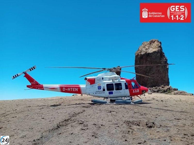 Senderista herido tras caída en Roque Nublo, Gran Canaria.