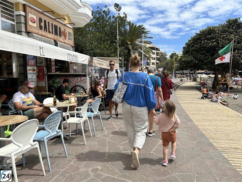 Canarias bate récord de turistas extranjeros hasta julio: 8,7 millones y 13.025 millones en gasto