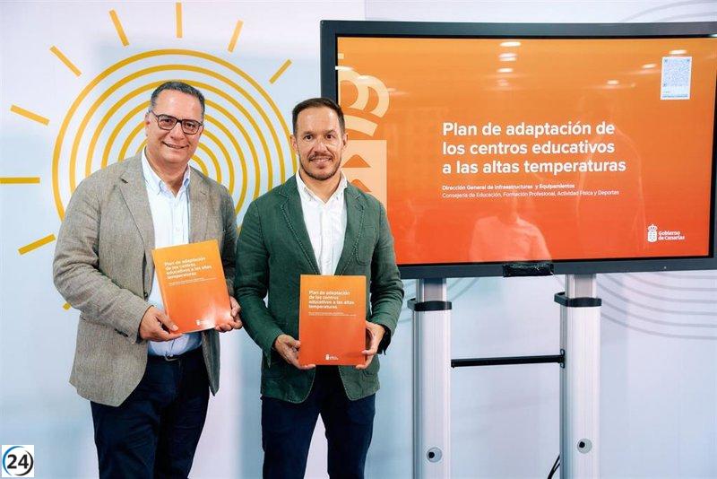 Canarias destina más de 30 millones para combatir el calor en escuelas.