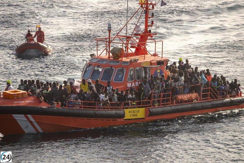 Casi 800 migrantes irregulares desembarcan en España en 2023, 657 en Canarias.