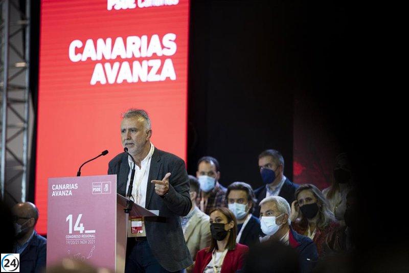 Ángel Víctor Torres obtiene la reelección como líder del PSOE en Canarias.