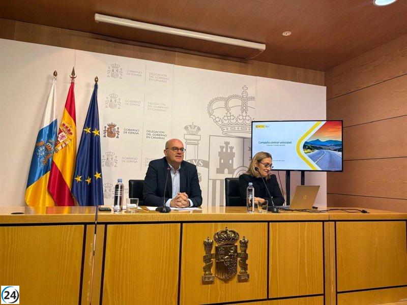 DGT inicia campaña en Canarias para frenar el aumento de accidentes por velocidad excesiva.