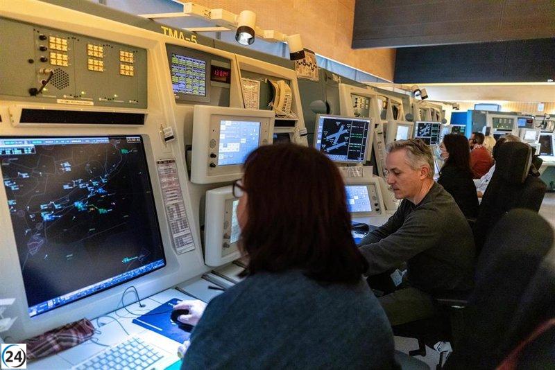 Enaire registra un aumento del 6,7% en la gestión de vuelos en Canarias hasta abril, con un total de 147.584 operaciones.