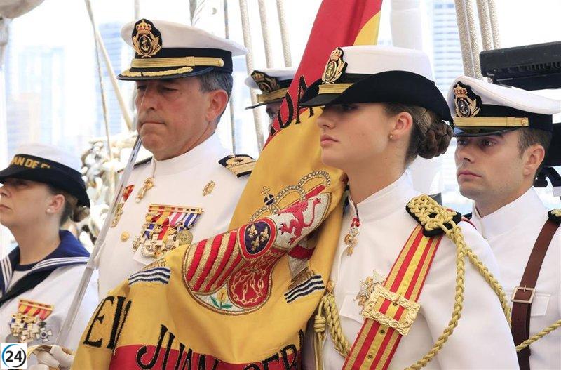 La Princesa de Asturias se embarca en la fragata 'Blas de Lezo' este sábado.