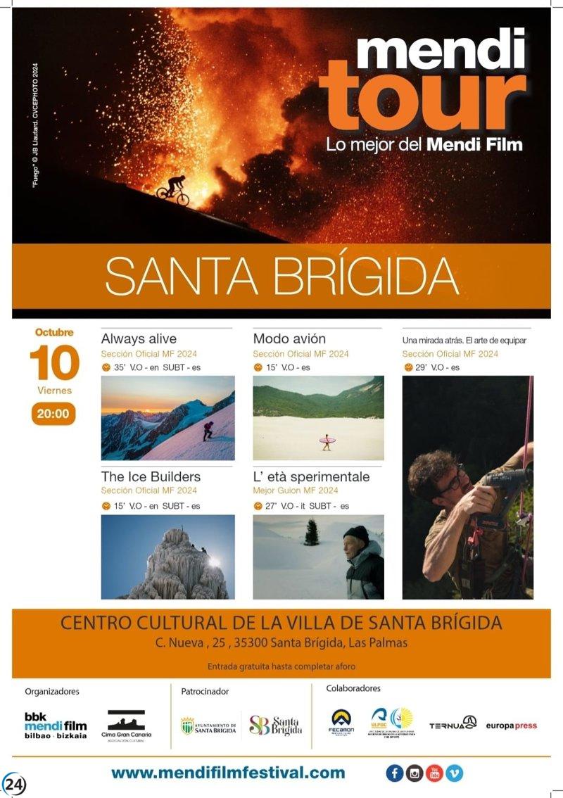 Mendi Tour regresa a Santa Brígida con un aforo completo y 5 impresionantes películas de montaña.