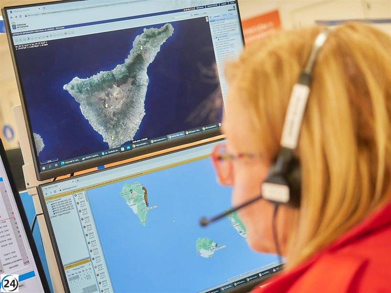 Accidente en Fasnia: Dos heridos, uno grave, al salirse de la carretera en moto.