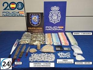 Capturan a un notorio criminal en San José, Las Palmas, por tráfico de estupefacientes.