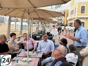 PP alerta sobre el agravamiento de la seguridad y el bienestar en la Playa de Las Canteras.