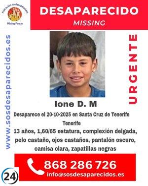 Encuentran al joven de 13 años que había desaparecido en Santa Cruz de Tenerife desde el lunes.