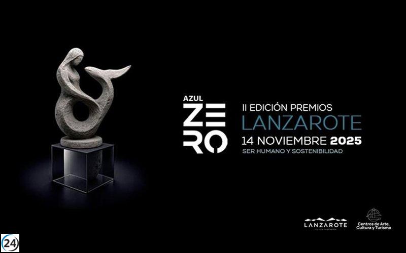 Lanzarote será sede el 14 de noviembre de los II Premios Azul Zero, que distinguen a los guardianes del medio ambiente.