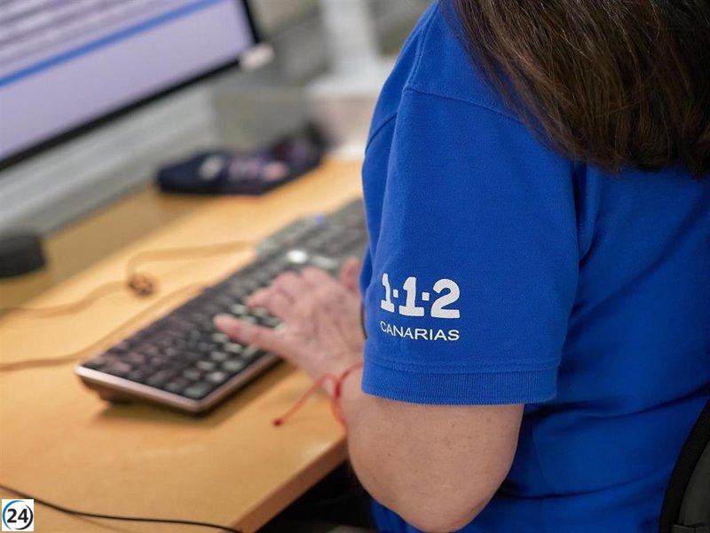 Accidente en la TF-21: Dos lesionados, uno de gravedad, tras chocar contra un árbol en Granadilla.