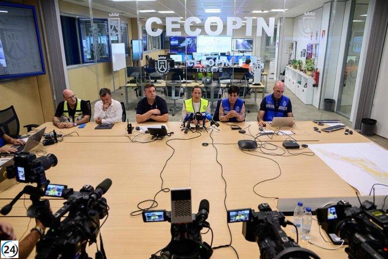 Tenerife enfrenta numerosas complicaciones tras el paso de la tormenta 'Claudia'.