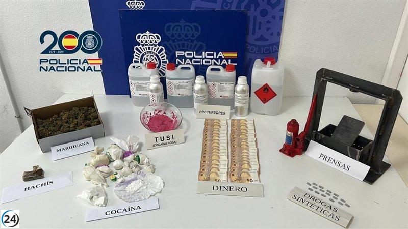 Desmantelan en Santa Cruz un laboratorio de drogas en Tíncer.