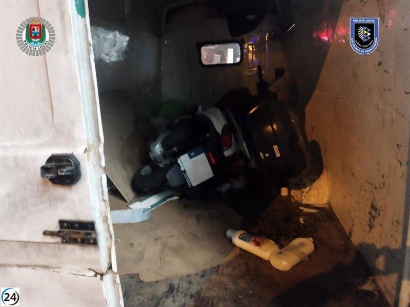 Detenidos dos delincuentes por asaltar un furgón para robar motos en Gran Canaria.