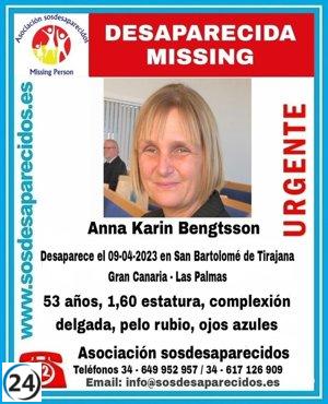 Mujer de 53 años desaparecida en Gran Canaria.