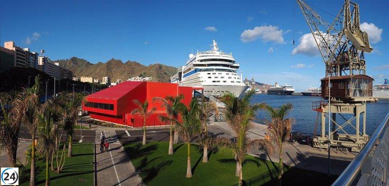 Turismo de cruceros aumenta un 93% en Las Palmas y un 98% en Santa Cruz de Tenerife hasta julio