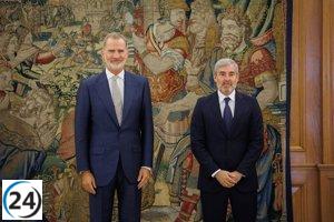 Clavijo aborda con el Rey los desafíos de la inmigración, la sequía, los incendios y la situación en La Palma.