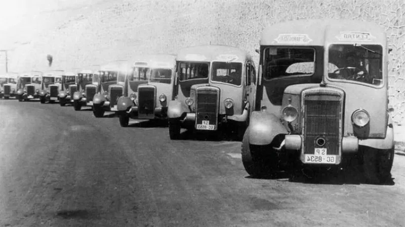 La evolución del transporte en Canarias